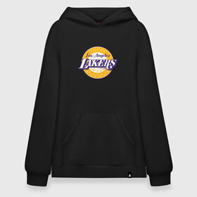 Худи SuperOversize хлопок с принтом Los Angeles Lakers в Тюмени, 70% хлопок, 30% полиэстер, мягкий начес внутри | карман-кенгуру, эластичная резинка на манжетах и по нижней кромке, двухслойный капюшон
 | 23 | anthony davis | basketball | bryant | game | james | kobe | lebron | los angeles | nba | sport | баскетбол | брайант | бровь | джеймс | калифорния | коби | король | леброн | лейкерс | лос анджелес | нба | спорт | тренер | чемпио