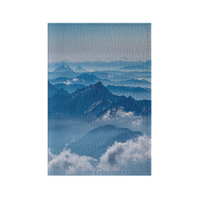 Обложка для паспорта матовая кожа с принтом Горы в Тюмени, натуральная матовая кожа | размер 19,3 х 13,7 см; прозрачные пластиковые крепления | Тематика изображения на принте: гора | гористый | горы | небеса | небо | облака | облако | пейзаж | пейзажи | туча | тучи | холм | холмистый | холмы