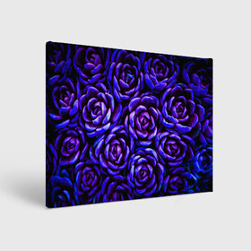 Холст прямоугольный с принтом Lovely Roses в Тюмени, 100% ПВХ |  | flowers | large | lovely roses | plants | purple | roses | succulent | texture | крупный | прекрасные розы | растения | розы | суккулент | текстура | фиолетовый | цветы