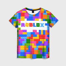 Женская футболка 3D с принтом ROBLOX LEGO в Тюмени, 100% полиэфир ( синтетическое хлопкоподобное полотно) | прямой крой, круглый вырез горловины, длина до линии бедер | piggy | roblox | roblox games | roblox piggy | игра роблокс | пигги. | роблокс | роблокс пигги | робукс