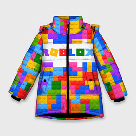 Зимняя куртка для девочек 3D с принтом ROBLOX LEGO в Тюмени, ткань верха — 100% полиэстер; подклад — 100% полиэстер, утеплитель — 100% полиэстер. | длина ниже бедра, удлиненная спинка, воротник стойка и отстегивающийся капюшон. Есть боковые карманы с листочкой на кнопках, утяжки по низу изделия и внутренний карман на молнии. 

Предусмотрены светоотражающий принт на спинке, радужный светоотражающий элемент на пуллере молнии и на резинке для утяжки. | piggy | roblox | roblox games | roblox piggy | игра роблокс | пигги. | роблокс | роблокс пигги | робукс