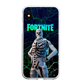 Чехол для iPhone XS Max матовый с принтом Fortnite Skull Trooper в Тюмени, Силикон | Область печати: задняя сторона чехла, без боковых панелей | Тематика изображения на принте: chapter 2 | fortnite | fortnite 3 | fortnite skull | fortnite skull trooper | fortnitemare | halloween | skull trooper | лого фортнайт | сет skull trooper | скелет | скин скелет | фортнайт | фортнайт глава 2 | фортнайт скелет | хэллоуин | хэллоуин фортнай