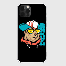 Чехол для iPhone 12 Pro Max с принтом Медведь в Тюмени, Силикон |  | art | bear | brooklyn | cap | hipster | teddy bear | арт | бруклин | кепка | медведь | мишка | очки | хипстер