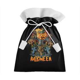 Подарочный 3D мешок с принтом Хэллоуин в Тюмени, 100% полиэстер | Размер: 29*39 см | Тематика изображения на принте: diy | ghost | halloween | horror | makeup | scary | skull clown | trick or treat | вампир | ведьма | кошка | луна | магия | ночь | тыква | хэллоуин