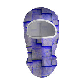 Балаклава 3D с принтом UlliCom в Тюмени, 100% полиэстер, ткань с особыми свойствами — Activecool | плотность 150–180 г/м2; хорошо тянется, но при этом сохраняет форму. Закрывает шею, вокруг отверстия для глаз кайма. Единый размер | abstraction | blue | mesh | mosaic | panels | surface | texture | абстракция | мозайка | панели | поверхность | сетка | синий | текстура