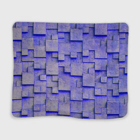 Плед 3D с принтом UlliCom в Тюмени, 100% полиэстер | закругленные углы, все края обработаны. Ткань не мнется и не растягивается | abstraction | blue | mesh | mosaic | panels | surface | texture | абстракция | мозайка | панели | поверхность | сетка | синий | текстура