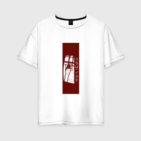 Женская футболка хлопок Oversize с принтом Itachi в Тюмени, 100% хлопок | свободный крой, круглый ворот, спущенный рукав, длина до линии бедер
 | 