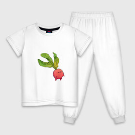 Детская пижама хлопок с принтом Милая редиска в Тюмени, 100% хлопок |  брюки и футболка прямого кроя, без карманов, на брюках мягкая резинка на поясе и по низу штанин
 | арт | мило | милый | овощ | редис | редиска | рисунок | свежий овощ | свежий продукт