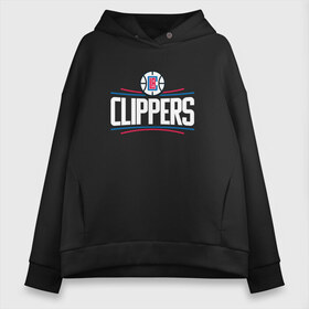 Женское худи Oversize хлопок с принтом Los Angeles Clippers в Тюмени, френч-терри — 70% хлопок, 30% полиэстер. Мягкий теплый начес внутри —100% хлопок | боковые карманы, эластичные манжеты и нижняя кромка, капюшон на магнитной кнопке | Тематика изображения на принте: angeles | clippers | los | nba | анджелес | баскетбол | клипперс | лос | нба