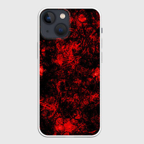 Чехол для iPhone 13 mini с принтом Red Knight в Тюмени,  |  | abstraction | circles | dark | patterns | red | shapes | texture | абстракция | красный | круги | текстура | темный | узоры | формы