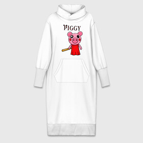 Платье удлиненное хлопок с принтом ROBLOX PIGGY в Тюмени,  |  | piggy | roblox | roblox games | roblox piggy | игра роблокс | пигги. | роблокс | роблокс пигги | робукс
