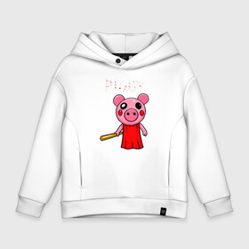 Детское худи Oversize хлопок с принтом ROBLOX PIGGY в Тюмени, френч-терри — 70% хлопок, 30% полиэстер. Мягкий теплый начес внутри —100% хлопок | боковые карманы, эластичные манжеты и нижняя кромка, капюшон на магнитной кнопке | Тематика изображения на принте: piggy | roblox | roblox games | roblox piggy | игра роблокс | пигги. | роблокс | роблокс пигги | робукс