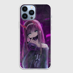 Чехол для iPhone 13 Pro Max с принтом Zero Two in mask в Тюмени,  |  | Тематика изображения на принте: darling | darling in the franxx | zero two | в маске | вайфу | зеро ту | код 002 | любимый во франксе | франкс