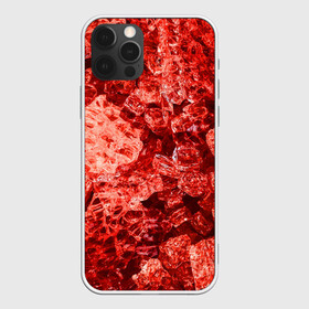 Чехол для iPhone 12 Pro Max с принтом RED-Style в Тюмени, Силикон |  | Тематика изображения на принте: abstraction | crystals | red | shapes | shards | shine | texture | абстракция | блеск | красный | кристалы | осколки | текстура | формы