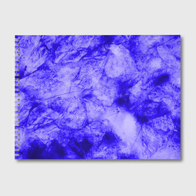 Альбом для рисования с принтом Ice-$$$ в Тюмени, 100% бумага
 | матовая бумага, плотность 200 мг. | Тематика изображения на принте: abstraction | blue | cracks | frozen | ice | lines | patterns | shapes | texture | абстракция | замерзший | лед | линии | синий | текстура | трещины | узоры | формы