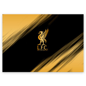 Поздравительная открытка с принтом Liverpool \ Ливерпуль. в Тюмени, 100% бумага | плотность бумаги 280 г/м2, матовая, на обратной стороне линовка и место для марки
 | lfc | liverpool | sport | ynwa | ливерпуль | лфк | спорт