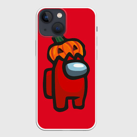 Чехол для iPhone 13 mini с принтом HALLOWEEN IS AMONG US в Тюмени,  |  | among us | halloween | impostor | twitch | амонг ас | звезды | игра | космонавт | космонавты | космос | предатель | среди нас | твитч | твич | хэллоуин