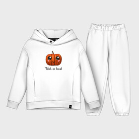 Детский костюм хлопок Oversize с принтом Halloween pumpkin в Тюмени,  |  | halloween | pumpkin | trick or treat | кошелек или жизнь | подарок на хэллуин | тыква