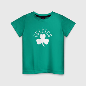 Детская футболка хлопок с принтом Бостон Селтикс в Тюмени, 100% хлопок | круглый вырез горловины, полуприлегающий силуэт, длина до линии бедер | boston | boston celtics | celtics | nba | баскетбол | бостон | бостон селтикс | нба | селтикс
