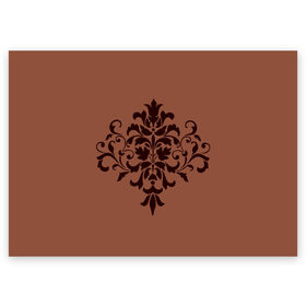 Поздравительная открытка с принтом Симметричный узор в Тюмени, 100% бумага | плотность бумаги 280 г/м2, матовая, на обратной стороне линовка и место для марки
 | античный узор | красивый узор | лепестки | симметричный узор | симметрия. | узоры