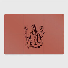 Магнитный плакат 3Х2 с принтом Бог Шива в Тюмени, Полимерный материал с магнитным слоем | 6 деталей размером 9*9 см | бог шива. | духовность | иероглифы | индийские боги | индуистское божество