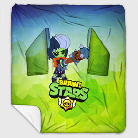 Плед с рукавами с принтом Brawl Stars Zombibi в Тюмени, 100% полиэстер | Закругленные углы, все края обработаны. Ткань не мнется и не растягивается. Размер 170*145 | bibi | crow | halloween | leon | logo game | nita | sandy | zombie | биби | бравл старс | бравлер | браво | герои | девочкам | детям | зомби | зомбиби | леон | логотипы игр | мальчикам | монстр | нечисть | сенди | хеллоуин | хэллоуин |