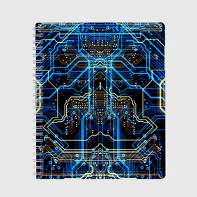 Тетрадь с принтом Сircuit-$$$ в Тюмени, 100% бумага | 48 листов, плотность листов — 60 г/м2, плотность картонной обложки — 250 г/м2. Листы скреплены сбоку удобной пружинной спиралью. Уголки страниц и обложки скругленные. Цвет линий — светло-серый
 | abstraction | chip | circuit | lines | neon | processor | shapes | texture | абстракция | линии | неон | процессор | схема | текстура | формы | чип