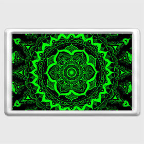 Магнит 45*70 с принтом Mandala в Тюмени, Пластик | Размер: 78*52 мм; Размер печати: 70*45 | abstraction | light green | mandala | pattern | shape | tangled | texture | абстракция | запутанный | салатовый | текстура | узор | формы