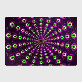 Магнитный плакат 3Х2 с принтом Fractal-$$$ в Тюмени, Полимерный материал с магнитным слоем | 6 деталей размером 9*9 см | abstraction | fractal | light green | mandala | pattern | pink | shape | symmetry | texture | абстракция | розовый | салатовый | симметрия | текстура | узор | формы | фрактал