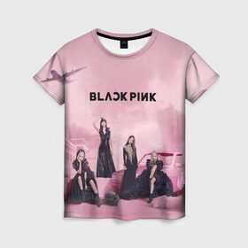 Женская футболка 3D с принтом BLACKPINK x PUBG в Тюмени, 100% полиэфир ( синтетическое хлопкоподобное полотно) | прямой крой, круглый вырез горловины, длина до линии бедер | black | blackpink | chae | jennie | jisoo | kim | kpop | lalisa | lisa | manoban | park | pink | pubg | rose | young | дженни | джису | ён | ким | лалиса | лиса | манобан | пак | пубг | розэ | че