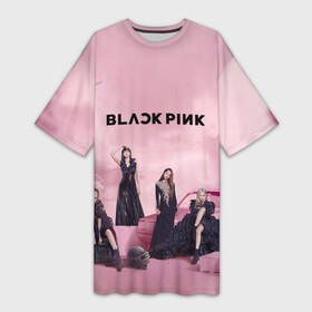 Платье-футболка 3D с принтом BLACKPINK x PUBG в Тюмени,  |  | black | blackpink | chae | jennie | jisoo | kim | kpop | lalisa | lisa | manoban | park | pink | pubg | rose | young | дженни | джису | ён | ким | лалиса | лиса | манобан | пак | пубг | розэ | че