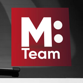 Наклейка на автомобиль с принтом M: Team в Тюмени, ПВХ |  | team