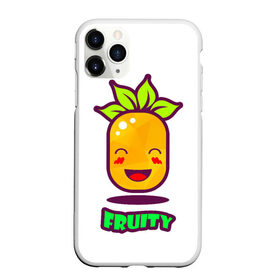 Чехол для iPhone 11 Pro Max матовый с принтом Fruity в Тюмени, Силикон |  | Тематика изображения на принте: fruit | ананас | вкусно | сладость | фрукты