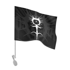 Флаг для автомобиля с принтом GHOSTEMANE в Тюмени, 100% полиэстер | Размер: 30*21 см | america | eric whitney | ghostemane | trash | usa | америка | сша | треш