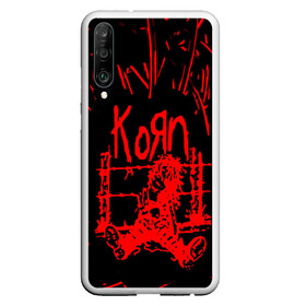 Чехол для Honor P30 с принтом korn в Тюмени, Силикон | Область печати: задняя сторона чехла, без боковых панелей | acoustic | blind | coming undone | download | falling away from me | freak on a leash | korn | lyrics | music | narcissistic cannibal | official | official video | twisted transistor | vevo | word up | группа слипнот | коян | рок