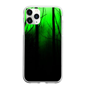 Чехол для iPhone 11 Pro Max матовый с принтом G-loomy в Тюмени, Силикон |  | fog | forest | gloomy | green fog | night | radiation | trees | деревья | зеленый туман | лес | мрачный | ночь | радиация | туман