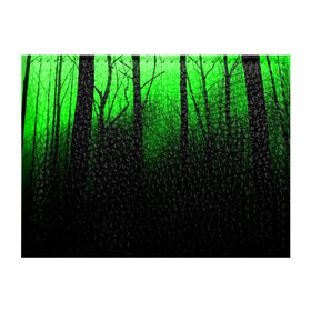 Обложка для студенческого билета с принтом G-loomy в Тюмени, натуральная кожа | Размер: 11*8 см; Печать на всей внешней стороне | fog | forest | gloomy | green fog | night | radiation | trees | деревья | зеленый туман | лес | мрачный | ночь | радиация | туман