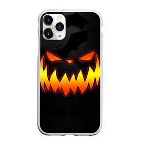 Чехол для iPhone 11 Pro Max матовый с принтом Pumpkin smile and bats в Тюмени, Силикон |  | Тематика изображения на принте: 2020 | bat | bats | face | halloween | mask | nightmare | pumpkin | scary | smile | smiling | летучая | лицо | маска | мыши | мышь | привидение | страшная | тыква | улыбка | хэлоуин