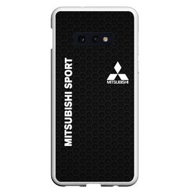 Чехол для Samsung S10E с принтом MITSUBISHI в Тюмени, Силикон | Область печати: задняя сторона чехла, без боковых панелей | Тематика изображения на принте: mitsubishi | авто | автомобиль | лого | логотип | митсубиси | митсубиши | соты | текстура