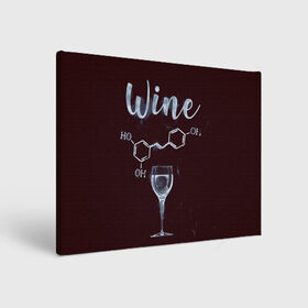 Холст прямоугольный с принтом Формула Винишка в Тюмени, 100% ПВХ |  | wine | винишко | вино | виски | девичник