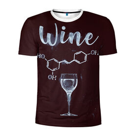Мужская футболка 3D спортивная с принтом Формула Винишка в Тюмени, 100% полиэстер с улучшенными характеристиками | приталенный силуэт, круглая горловина, широкие плечи, сужается к линии бедра | wine | винишко | вино | виски | девичник