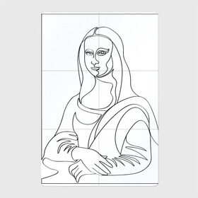 Магнитный плакат 2Х3 с принтом Мона Лиза. Силуэт в Тюмени, Полимерный материал с магнитным слоем | 6 деталей размером 9*9 см | возрождение | джоконда | ласика | леонардо да винчи | мона лиза | портрет | ренессанс | художник
