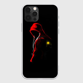 Чехол для iPhone 12 Pro Max с принтом RED MAN в Тюмени, Силикон |  | Тематика изображения на принте: контраст | наушники | необычное | неон | прикольное | смайл