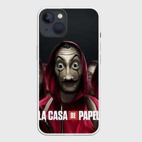 Чехол для iPhone 13 с принтом Бумажный дом в Тюмени,  |  | berlin | denver | helsinki | la casa de papel | money heist | moscow | nairobi | netflix | oslo | professor | rio | tokyo | берлин | богота | денвер | деньги | лиссабон | москва | найроби | нетфликс | ослло | палермо | профессор | рио | саль