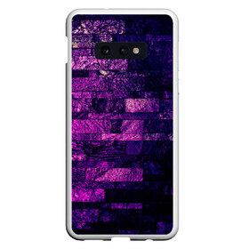 Чехол для Samsung S10E с принтом Purple-Wall в Тюмени, Силикон | Область печати: задняя сторона чехла, без боковых панелей | Тематика изображения на принте: abstraction | bricks | dark | pink | purple | ribbed | texture | tiles | wall | абстракция | кирпичи | плитка | ребристый | розовый | стена | текстура | темный | фиолетовый