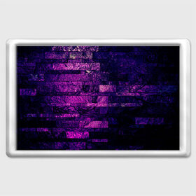 Магнит 45*70 с принтом Purple-Wall в Тюмени, Пластик | Размер: 78*52 мм; Размер печати: 70*45 | abstraction | bricks | dark | pink | purple | ribbed | texture | tiles | wall | абстракция | кирпичи | плитка | ребристый | розовый | стена | текстура | темный | фиолетовый