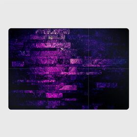 Магнитный плакат 3Х2 с принтом Purple-Wall в Тюмени, Полимерный материал с магнитным слоем | 6 деталей размером 9*9 см | abstraction | bricks | dark | pink | purple | ribbed | texture | tiles | wall | абстракция | кирпичи | плитка | ребристый | розовый | стена | текстура | темный | фиолетовый