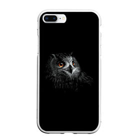 Чехол для iPhone 7Plus/8 Plus матовый с принтом Сова в Тюмени, Силикон | Область печати: задняя сторона чехла, без боковых панелей | голова совы | звери | сова.птицы | совы