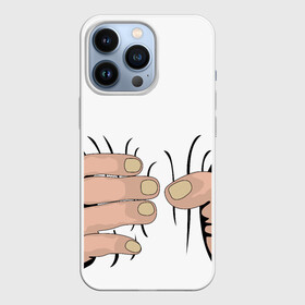 Чехол для iPhone 13 Pro с принтом Hand в Тюмени,  |  | hand | иллюстрация | обхват | прикол | руки | сжал | сжатие | юмор