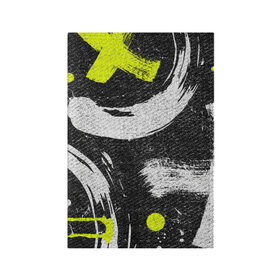 Обложка для паспорта матовая кожа с принтом Grunge Texture в Тюмени, натуральная матовая кожа | размер 19,3 х 13,7 см; прозрачные пластиковые крепления | Тематика изображения на принте: art | background | cross | grunge | paint | strokes | texture | арт | гранж | краска | крест | мазки | текстура | фон
